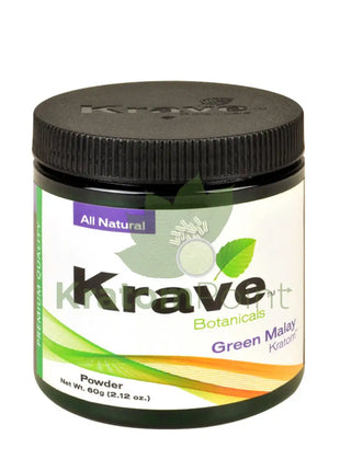 Krave Kratom Green Malay powder, 60 grams