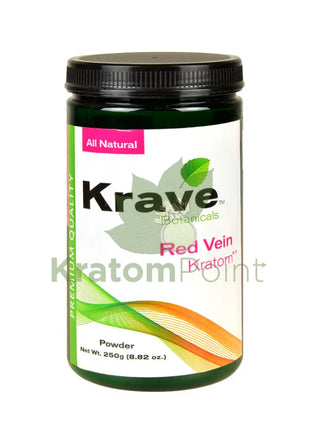 Krave Kratom Red Vein powder, 250 grams