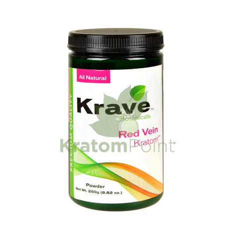 Krave Kratom Red Vein powder, 250 grams