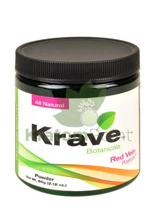 Krave Kratom Red Vein powder, 60 grams