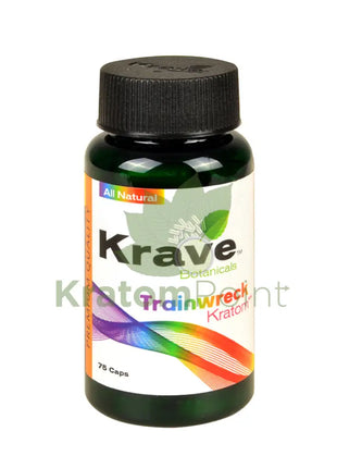 Krave Kratom Trainwreck Capsules, 75 count