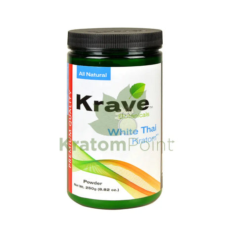 Krave Kratom White Thai powder, 250 grams