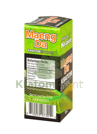 Krave Maeng Da Kratom Extract, 10ml, 1 bottle-back