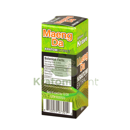 Krave Maeng Da Kratom Extract, 10ml, 1 bottle-back