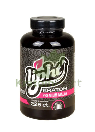 Lipht Kratom Premium Malay Capsules 225ct