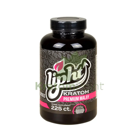 Lipht Kratom Premium Malay Capsules 225ct