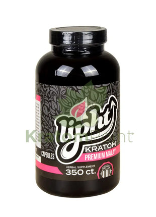 Lipht Kratom Premium Malay Capsules 350ct