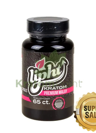 Lipht Kratom Premium Malay Capsules 65ct