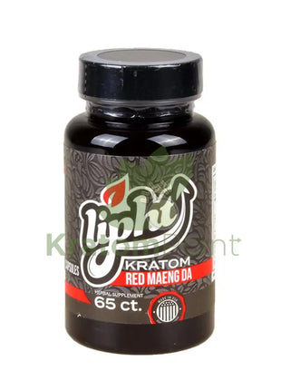 Lipht Kratom Premium Red Maeng Da Capsules 65ct