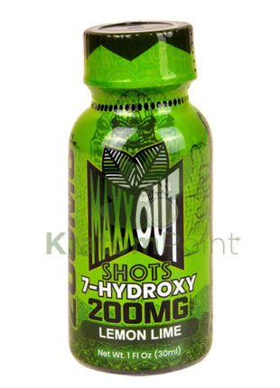 Maxx Out 7-hydroxy 30ml Lemon Lime Shot 200mg 1ct bottle Hydroxy