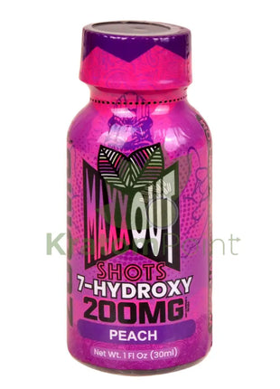 Maxx Out 7-hydroxy 30ml Peach Shot 200mg 1ct bottle Hydroxy