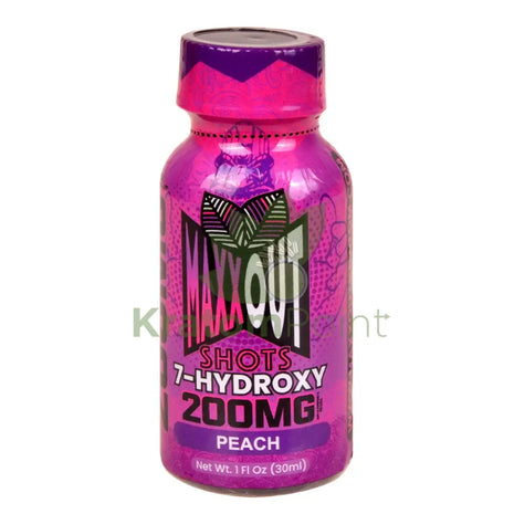 Maxx Out 7-hydroxy 30ml Peach Shot 200mg 1ct bottle Hydroxy