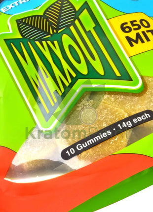 Maxx Out Lime Kratom Gummies 650Mit 10Ct