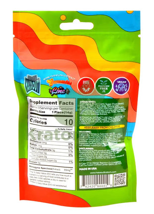 Maxx Out Lime Kratom Gummies 650Mit 10Ct