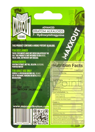 Maxxout 7-Hydroxymitragynine Soft Gel 10 Count Hydroxy