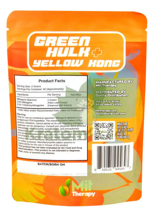 Mit Therapy Kratom Green Hulk + Yellow Kong 120 Grams