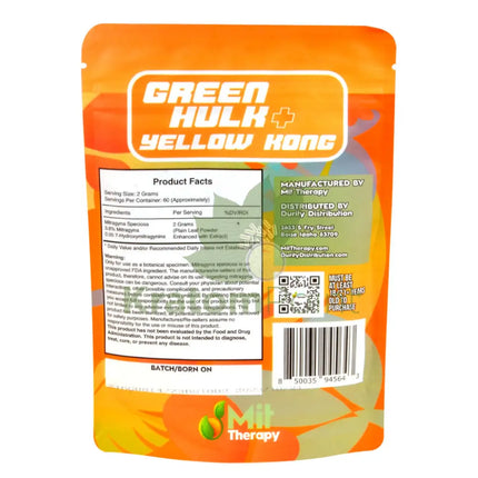 Mit Therapy Kratom Green Hulk + Yellow Kong 120 Grams