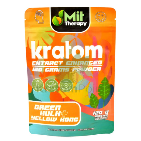 Mit Therapy Kratom Green Hulk + Yellow Kong 120 Grams