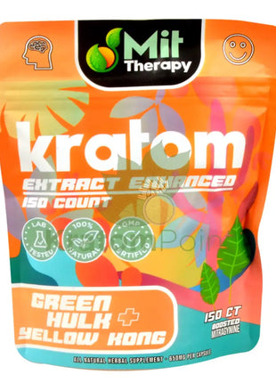 Mit Therapy Kratom Green Hulk + Yellow Kong 150 Count