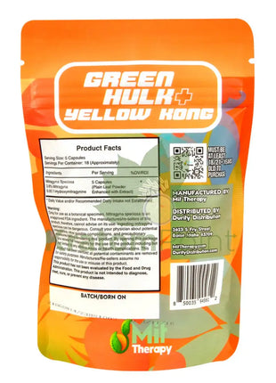 Mit Therapy Kratom Green Hulk + Yellow Kong 90 Count