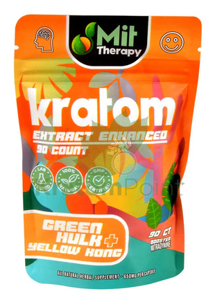 Mit Therapy Kratom Green Hulk + Yellow Kong 90 Count