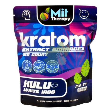 Mit Therapy Kratom Hulu + White Indo 150 Count