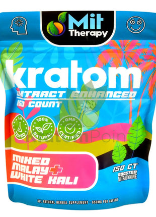 Mit Therapy Kratom Mixed Malay + White Kali 150 Count