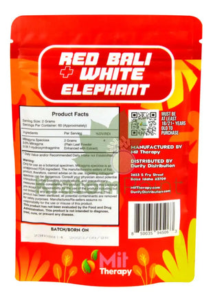 Mit Therapy Kratom Red Bali + White Elephant 120 Grams