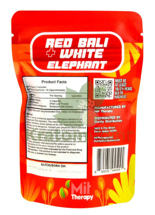 Mit Therapy Kratom Red Bali + White Elephant 90 Count