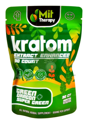 Mit Therapy Kratom Super Green + Dragon 90 Count