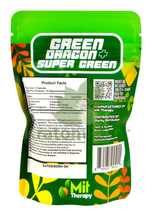 Mit Therapy Kratom Super Green + Dragon 90 Count