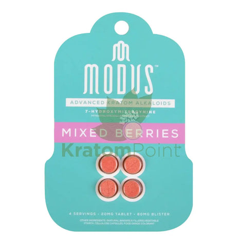 Modus 7-Oh Mixed Berries Tablets 4 Count