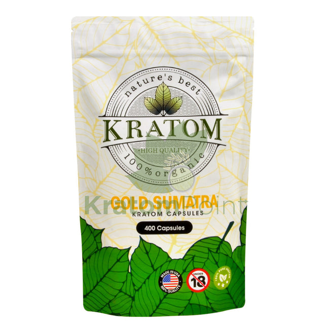 Natures Best Kratom Capsules Gold Sumatra 400Ct