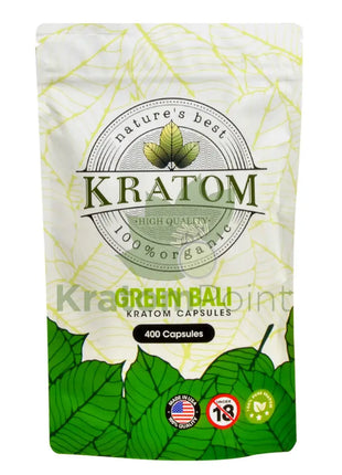 Natures Best Kratom Capsules Green Bali 400Ct