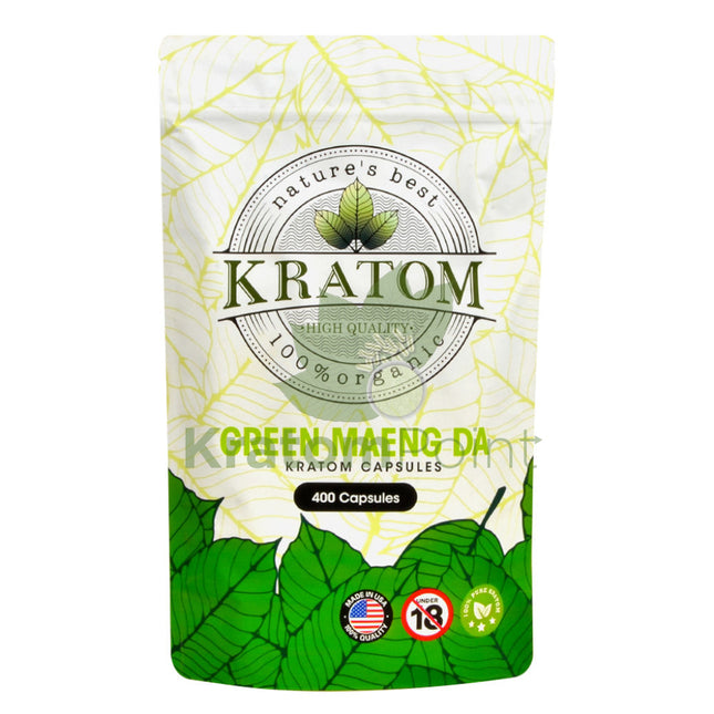 Natures Best Kratom Capsules Green Maeng Da 400Ct