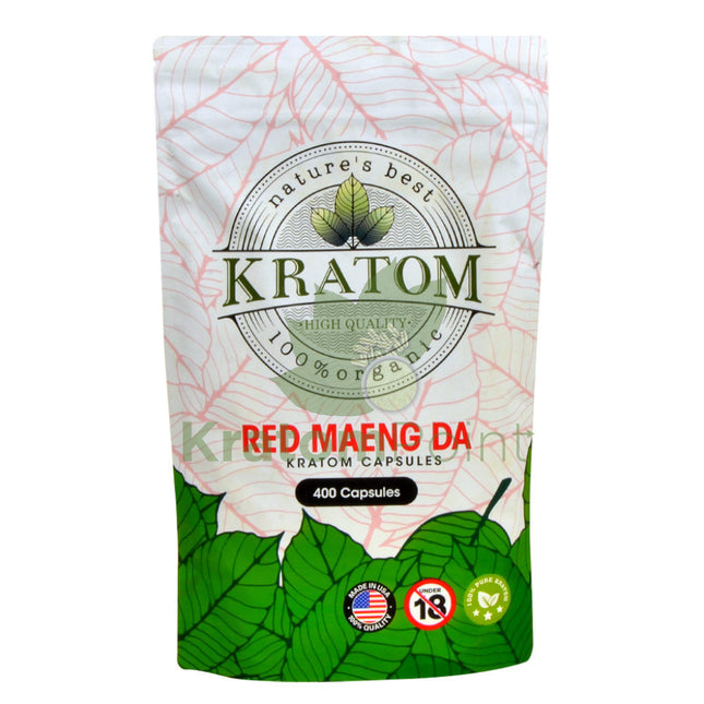 Natures Best Kratom Capsules Red Maeng Da 400Ct