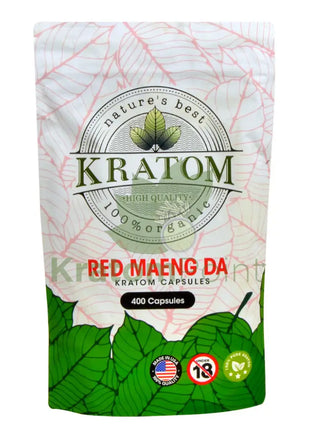 Natures Best Kratom Capsules Red Maeng Da 400Ct