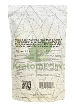 Natures Best Kratom Capsules White Elephant 400Ct