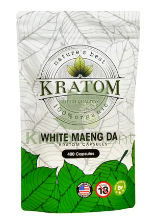 Natures Best Kratom Capsules White Maeng Da 400Ct