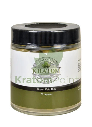 Nature's Best Kratom Green Vein Bali, 70 capsules