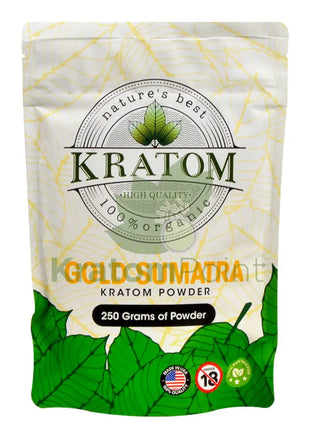 Natures Best Kratom Powder Gold Sumatra 250 Grams