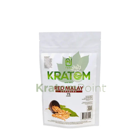 Njoys Red Malay Kratom Capsules 75 Count