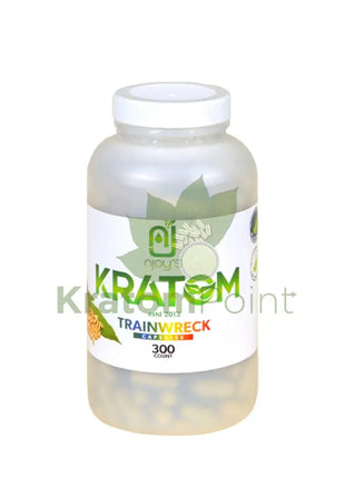 Njoys Trainwreck Kratom Capsules 300 Count