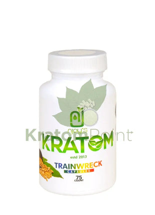 Njoys Trainwreck Kratom Capsules 75 Count