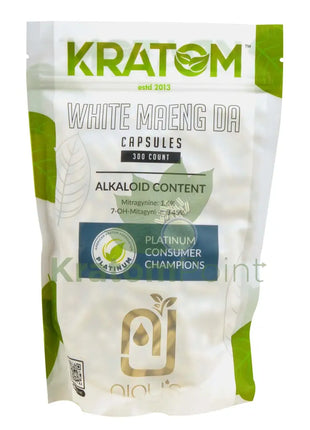 Njoy’s White Maeng Da Kratom Capsules 300 Count