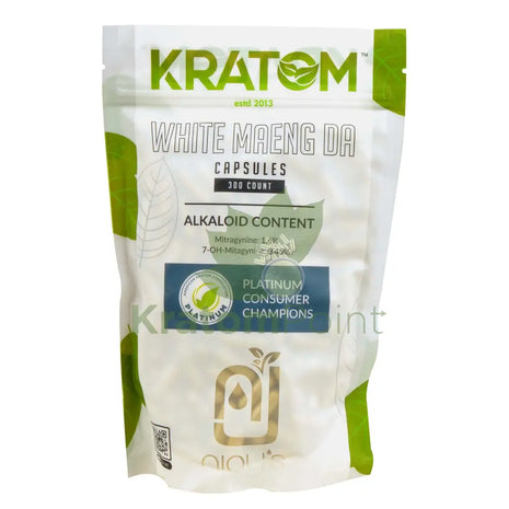 Njoy’s White Maeng Da Kratom Capsules 300 Count