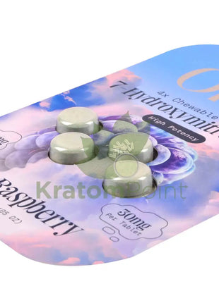 Opia 7-Hydroxy High Potency 30mg Blue Raspberry Kratom 4 Tablets Hydroxy