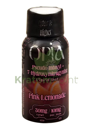 Opia 7-Hydroxy + Pseudo Pink Lemonade Kratom Liquid Shots 1Ct Hydroxy