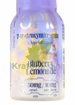 Opia 7-Hydroxymitragynine Blueberry Lemonade Kratom Liquid Shots 1Ct