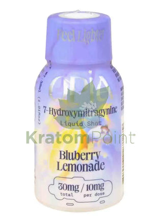 Opia 7-Hydroxymitragynine Blueberry Lemonade Kratom Liquid Shots 1Ct